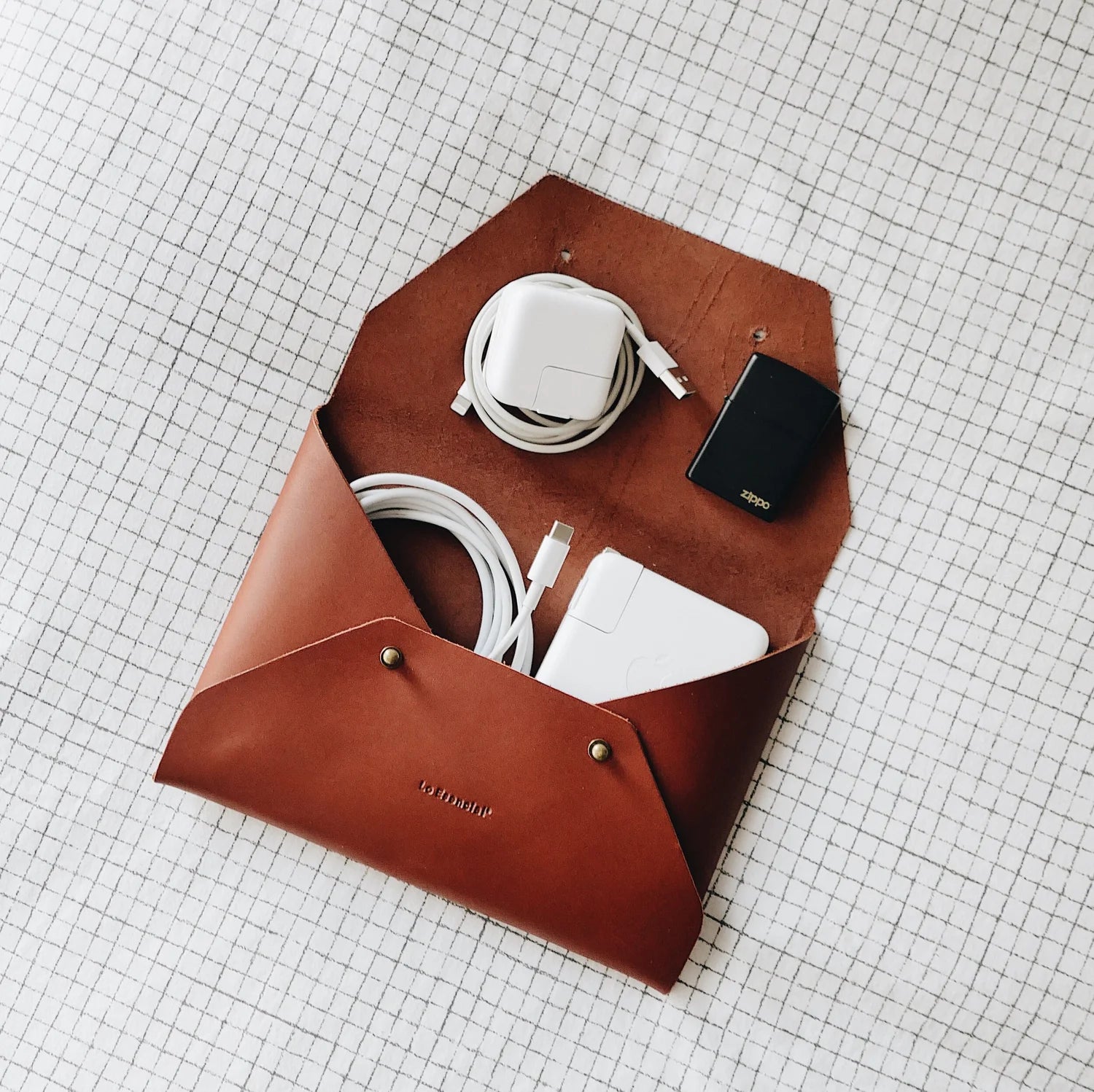 Seamless Leather Clutch