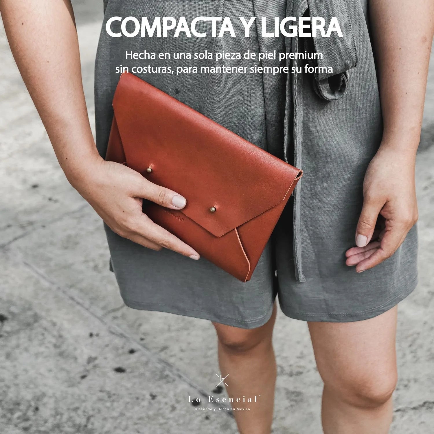 Seamless Leather Clutch