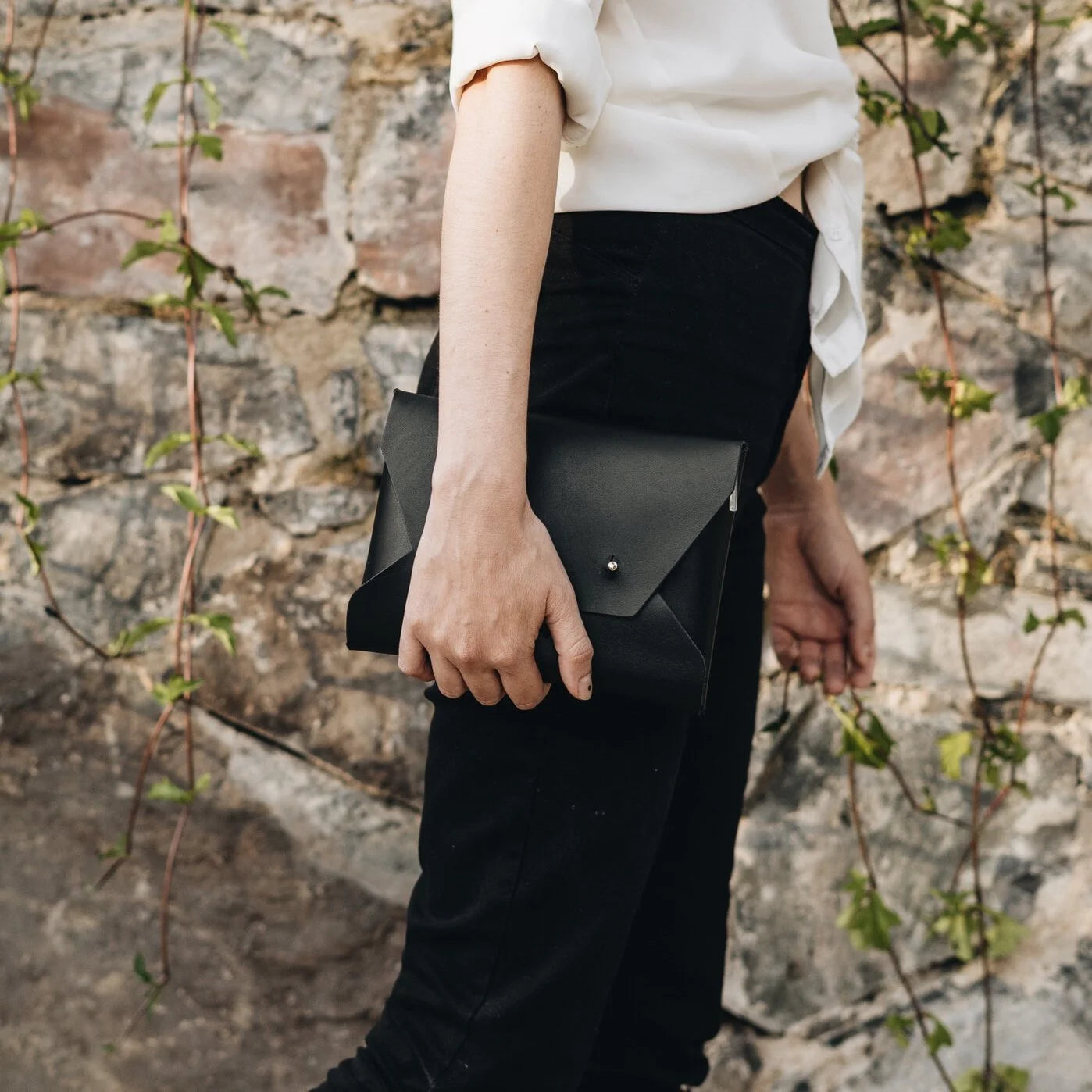 Seamless Leather Clutch