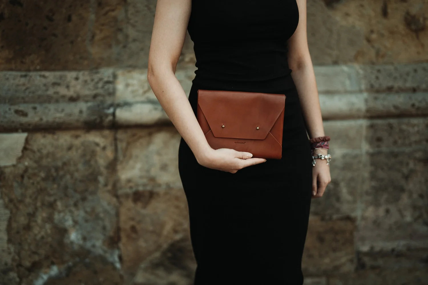 Seamless Leather Clutch